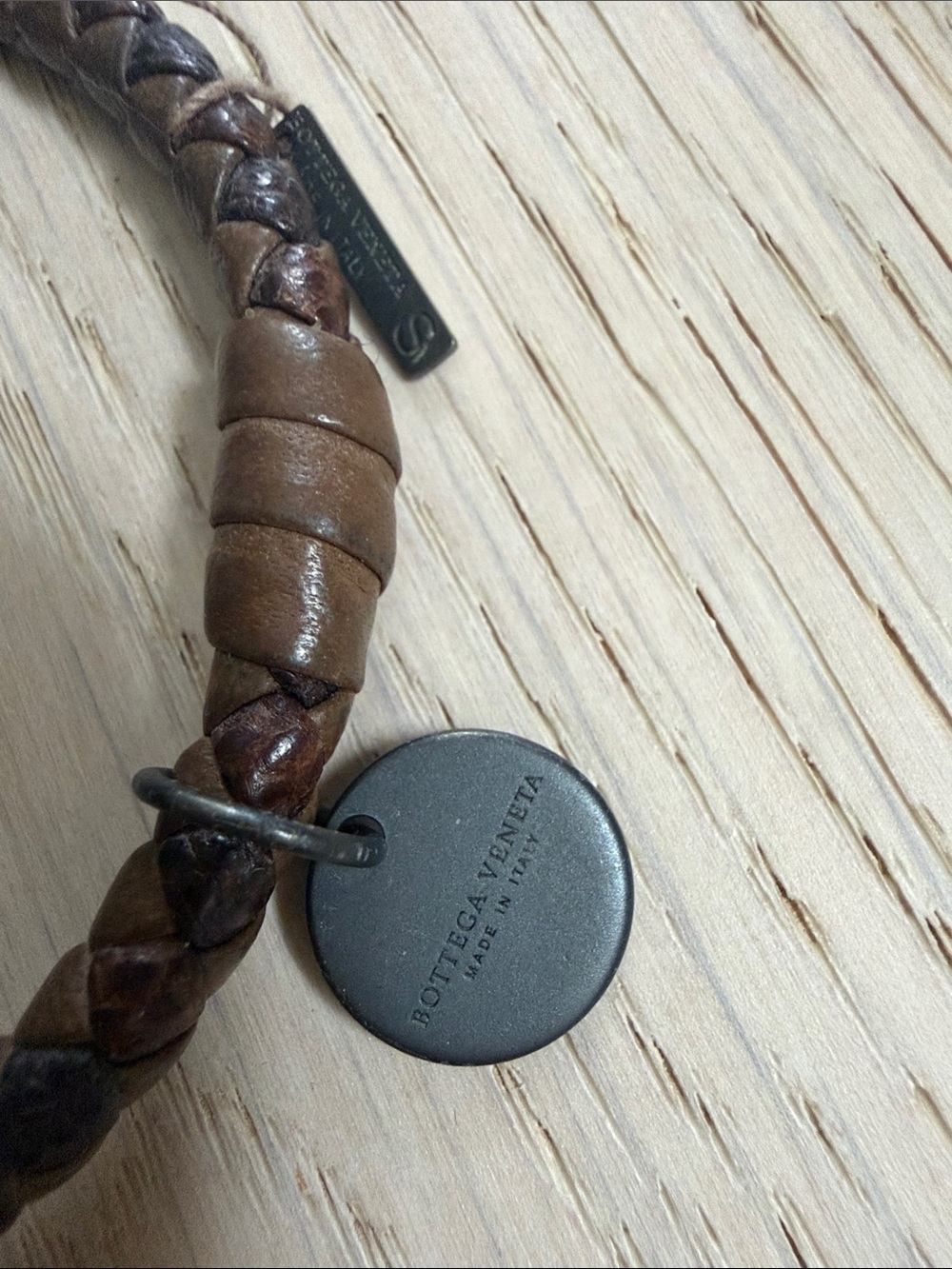 Bottega Veneta Brown Braided Leather Bracelet - Picture 2 of 6